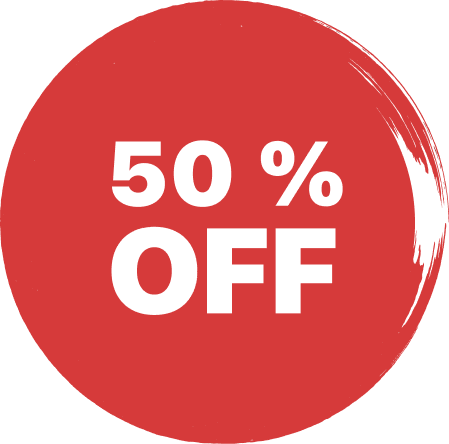 50% off image